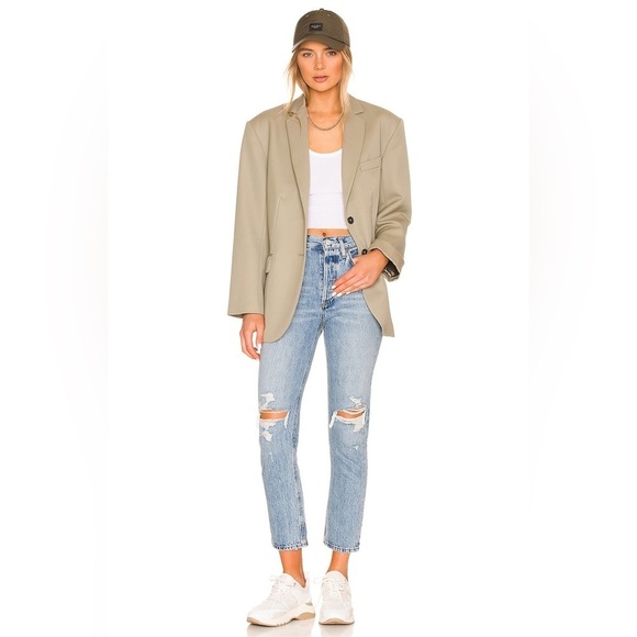 Agolde Riley High Rise Straight Crop in Blitz Women's Size 25 - Picture 1 of 14